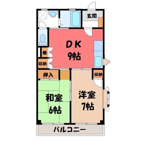 陽東３丁目駅 徒歩22分 3階の物件間取画像